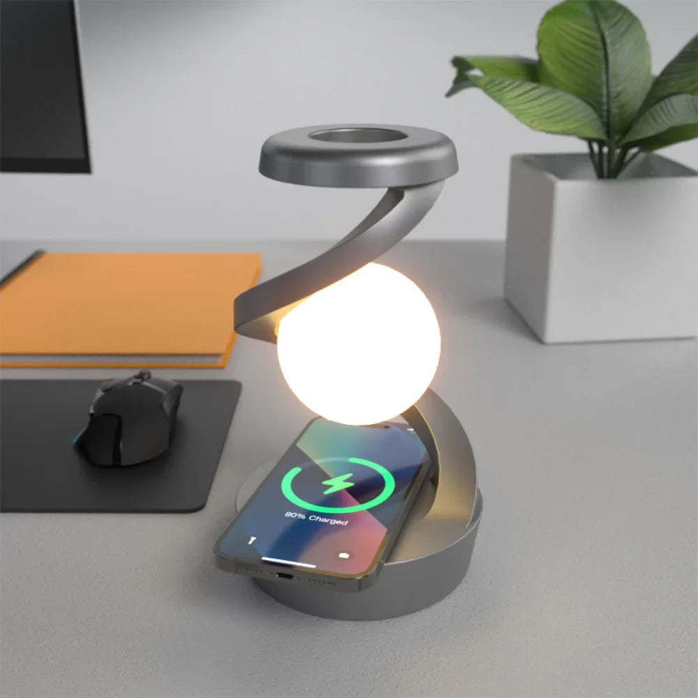 La Lampe Lévitante RGB & Chargeur Sans Fil