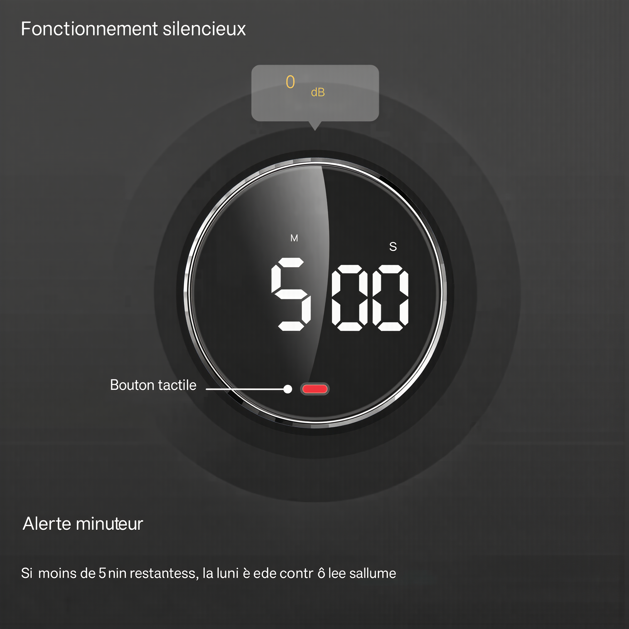 Le Minuteur LED Magnétique à Molette